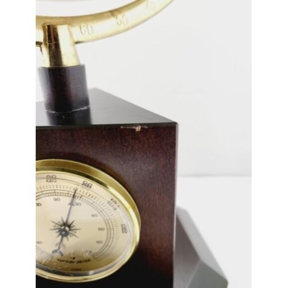 Classic  GLOBE BY THE GEORGE F.CRAM COMPANY-Wth Barometer,Thermometer,Hygrometer - Picture 8 of 12
